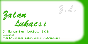 zalan lukacsi business card